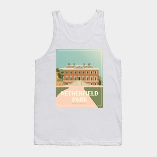 Art Deco Netherfield Park from Pride and Prejudice Illustration Tank Top